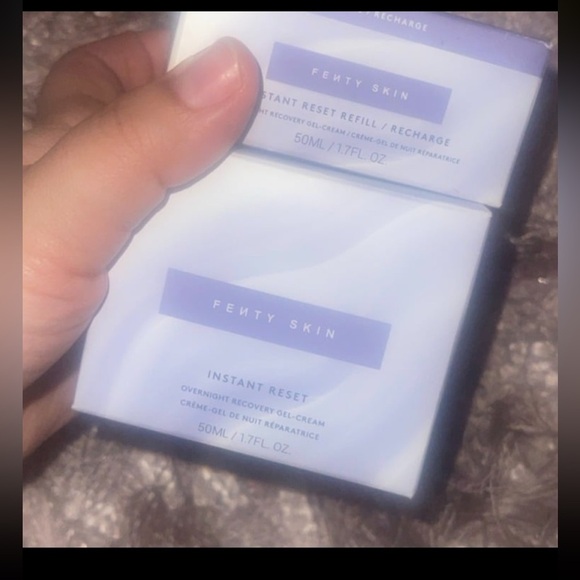 Fenty Skin Instant Reset Brightening Overnight Recovery Gel-Cream AND REFILL